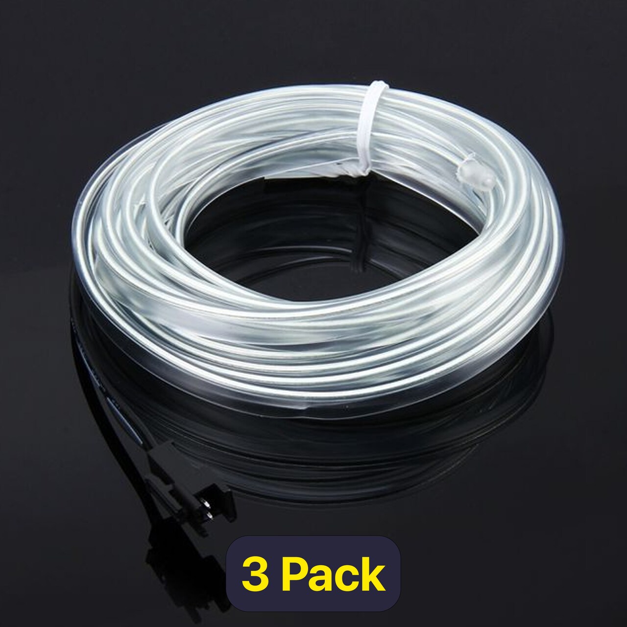 Glow-in-the-Dark Neon String Light — 9ft Battery Powered Wearable Light Rope